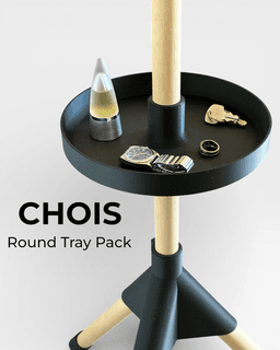 CHOIS Round Tray Pack (Expansion Part) 3d model