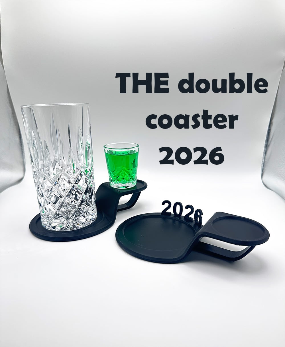 Double party Coaster 2026 new years 3d model