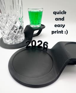 Double party Coaster 2026 new years 3d model
