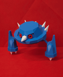 Metang Low Poly Pokemon 3d model