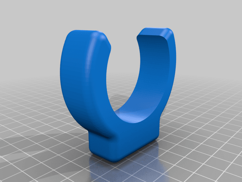 25mm Pipe Clip with FreeCAD Project Source 3d model