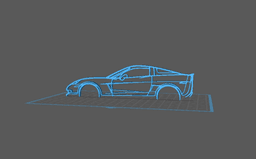 Chevrolet - Corvette C6 Z06 Wall Art 3d model