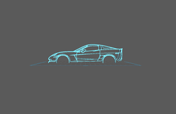 Chevrolet - Corvette C6 Z06 Wall Art 3d model