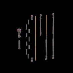 Marvel Rivals Gambit Staff 3d model