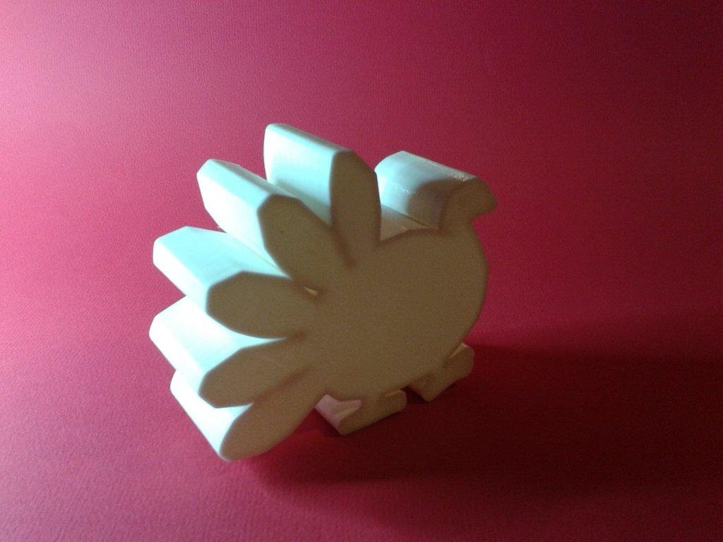 Thanksgiving Turkey nestable box (v1) 3d model