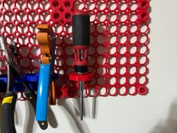 Multiboard Single Cavity Screwdriver, Plier, or Other Tool Holder 3d model