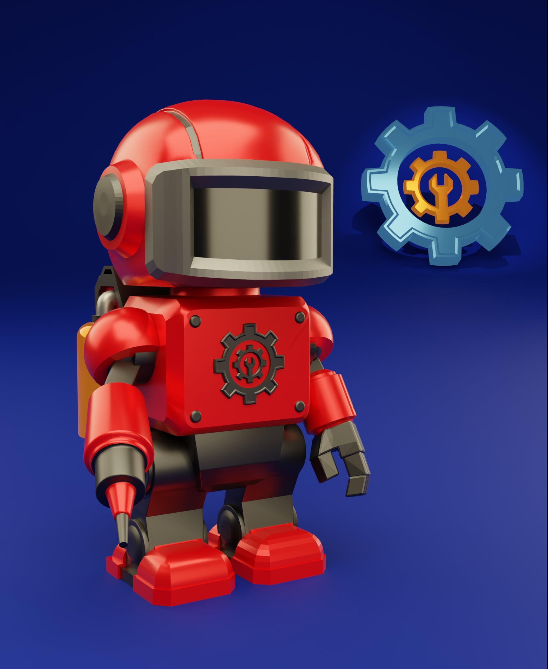 ModBot: Weldy - Welding Specialist | Modular, Magnet Ready, Premium STL 3d model