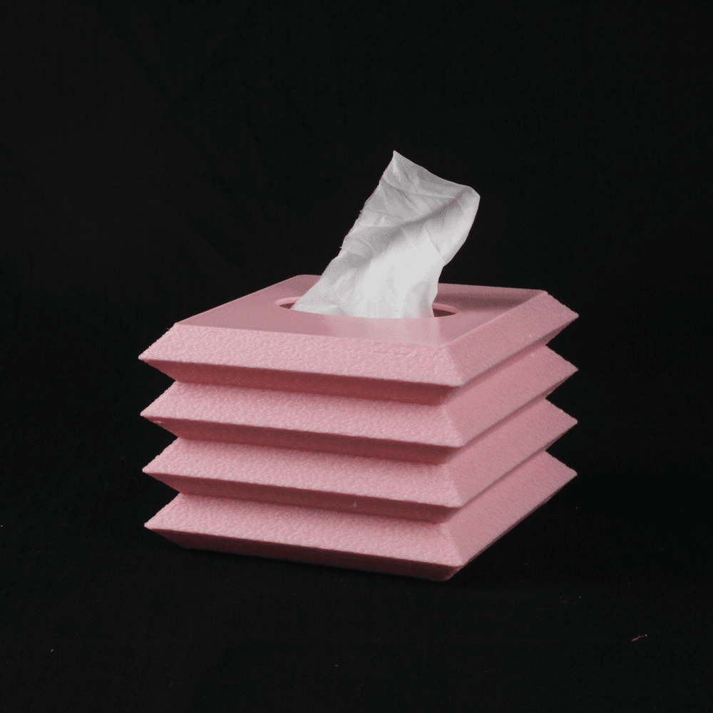 The Wipey – 3D Printed Tissue Box STL | Modern Tissue Compartment | Fun & Functional Storage 3d model