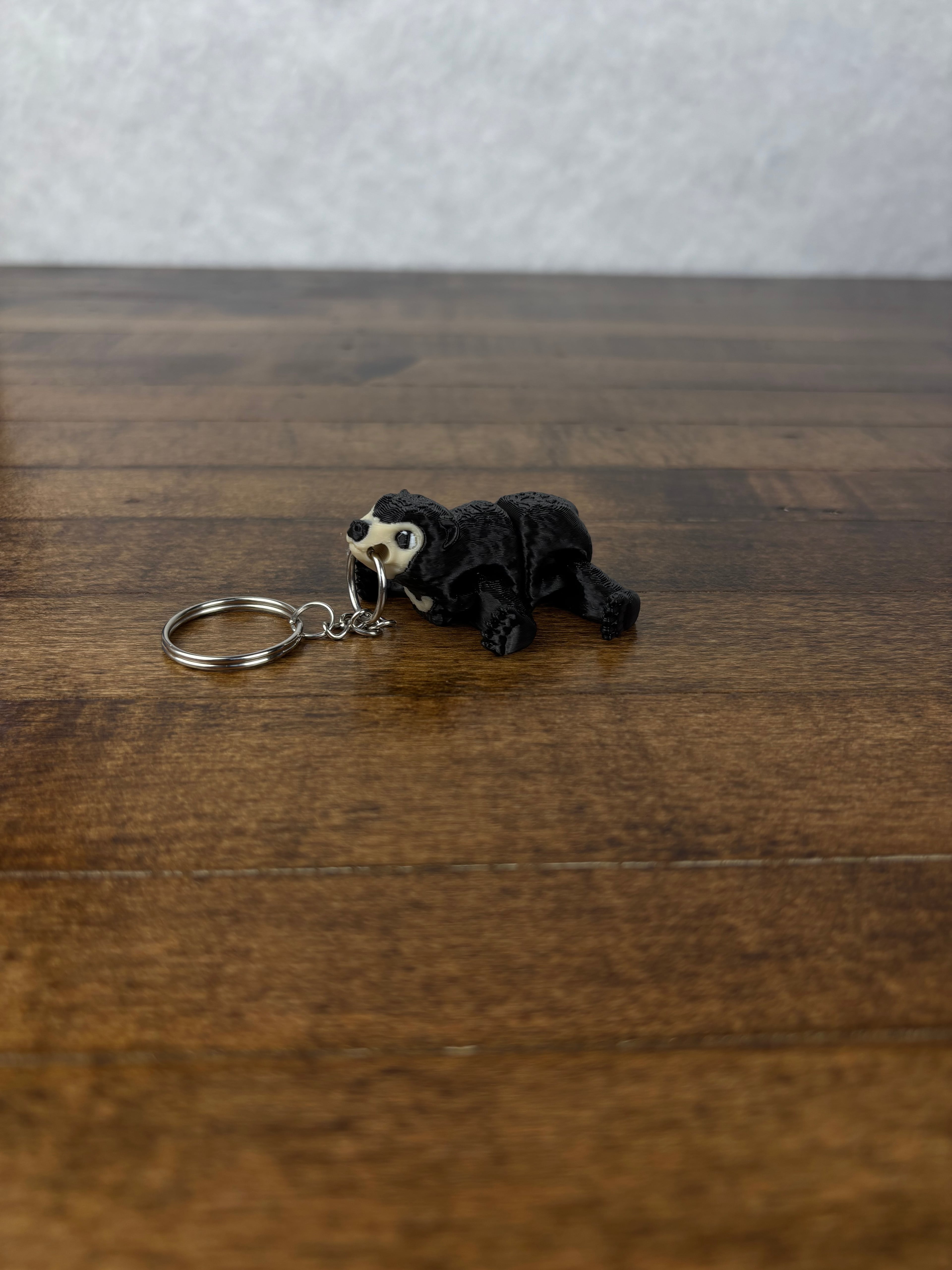 Sun Bear Keychain 3d model