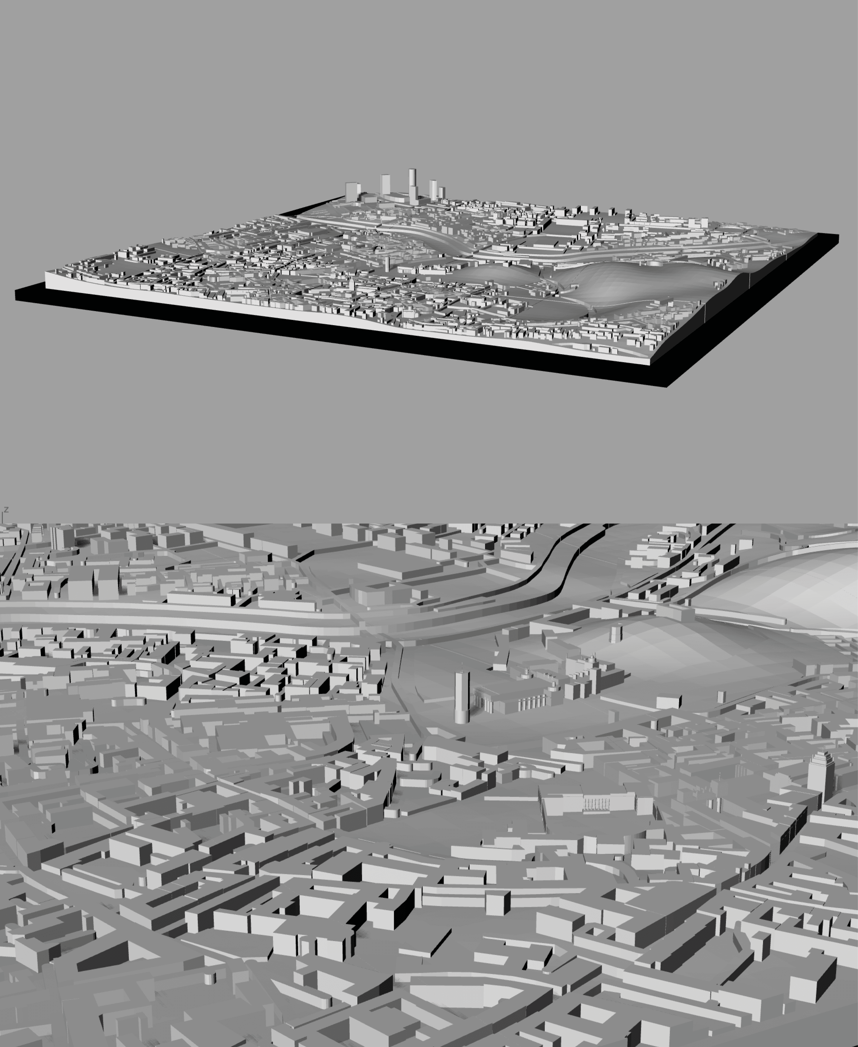 VILNIUS, Skyline 3d map 3d model