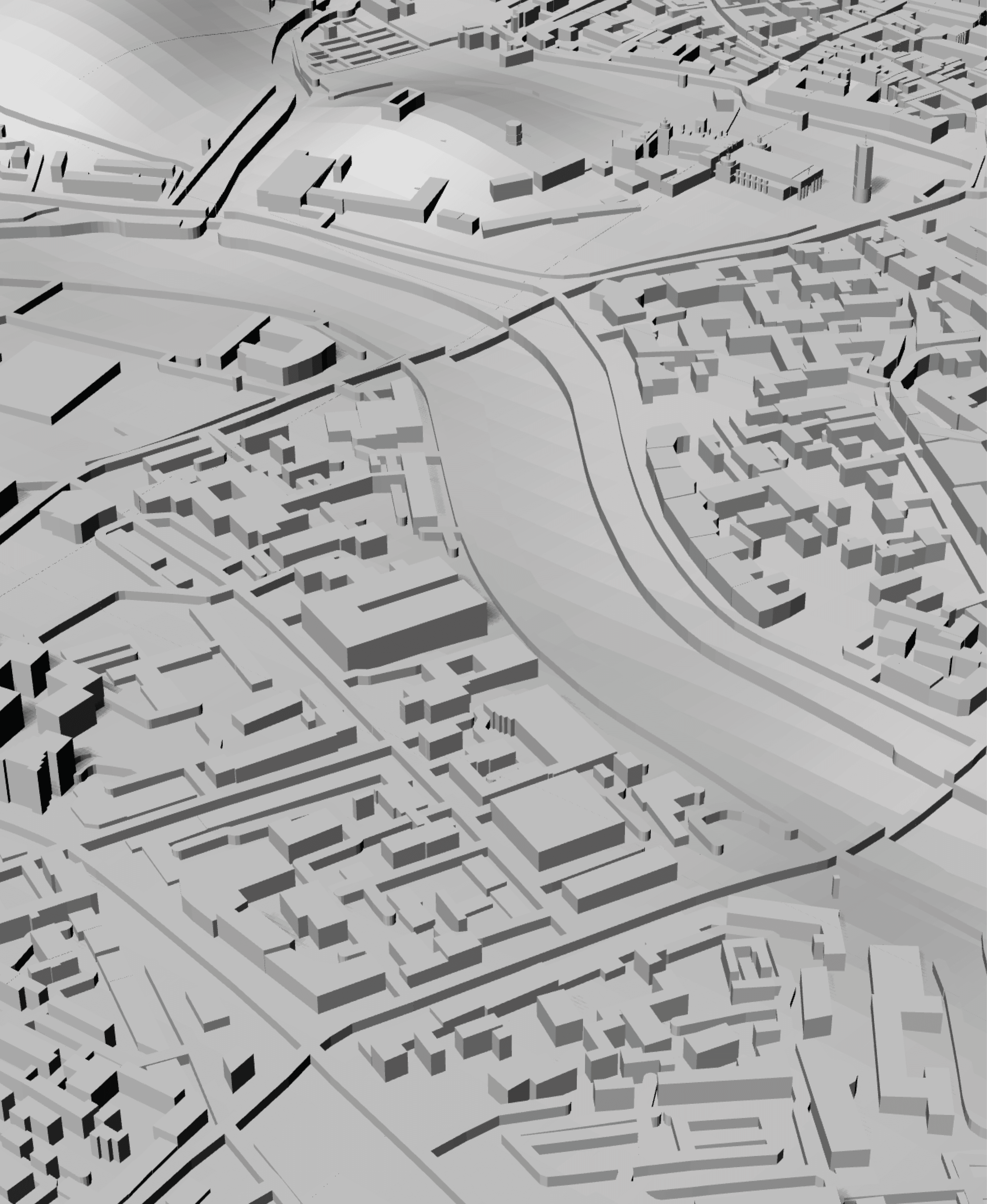 VILNIUS, Skyline 3d map 3d model