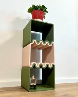Cube wave - a side table 3d model