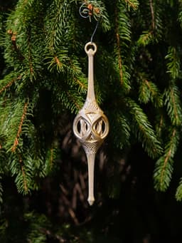 Open Lattice Flare Christmas Stretch Ornament 2024 3d model