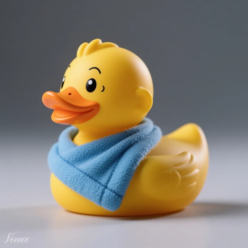 Linus-Inspired Blanket Duck β Collectible Rubber Duck Figure 3d model