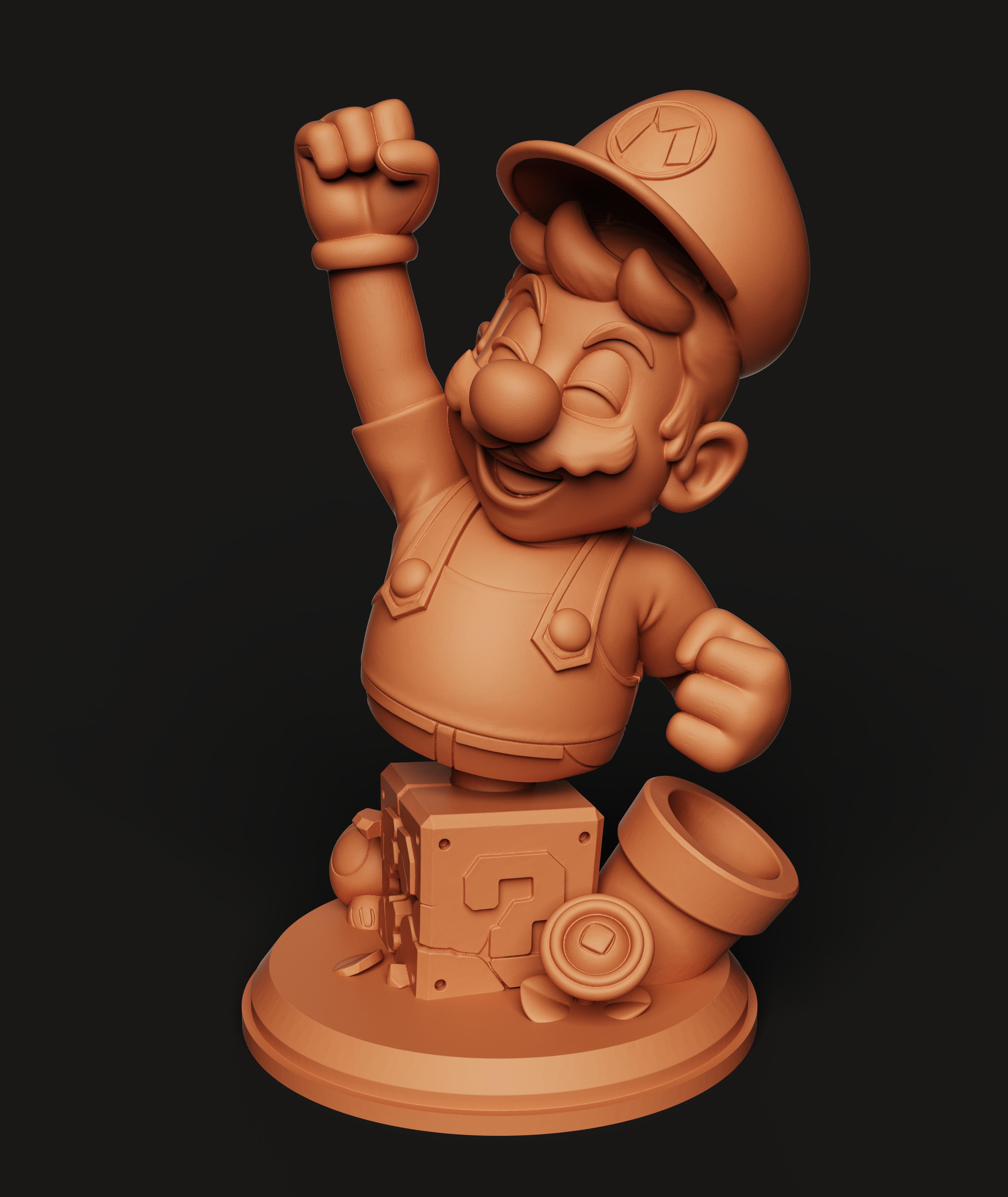 Super Mario Jumping Multi-Color 3MF | Gamer | Bambu Ready 3d model