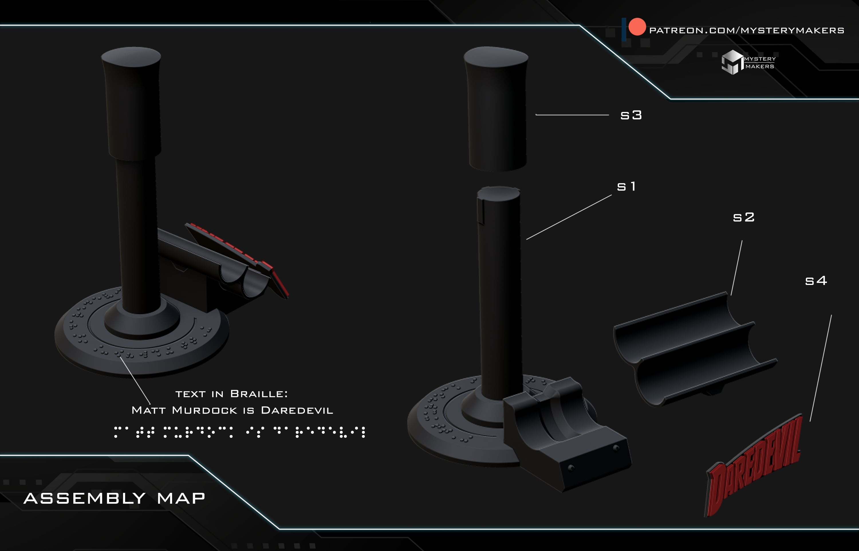 Daredevil stand 3d model