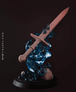 Fly Sword D&D Armor - with Free Monsters Series Pdf - Epic DnD Magic Weapon for RPG Battlefield 3d model