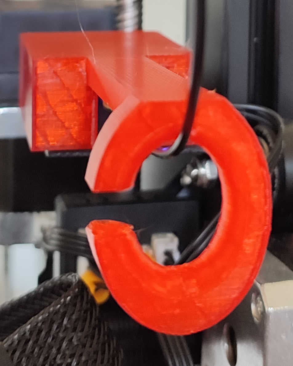 Creality CR6-SE Filament Guide - Supports.stl 3d model