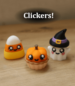 3 Halloween Clickers 3d model