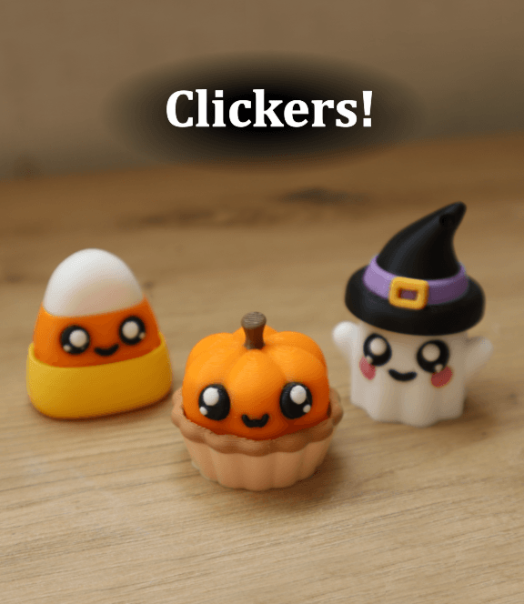 3 Halloween Clickers 3d model