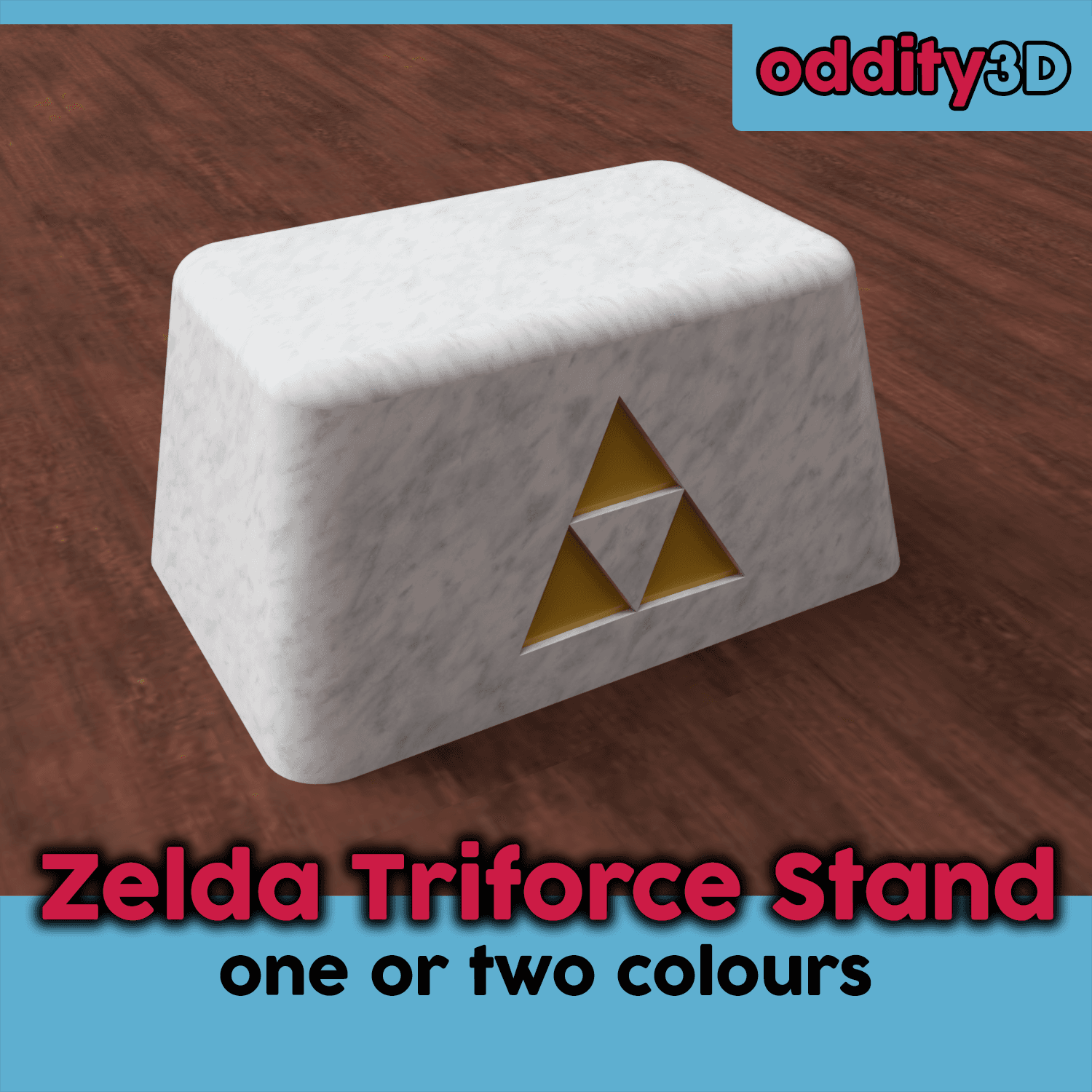 Zelda Fan Art - Triforce Stand (one or two colours) 3d model