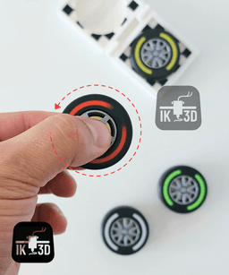 Formula 1 Tire Fidget Spinner / Keychain 3d model