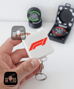 Formula 1 Tire Fidget Spinner / Keychain 3d model
