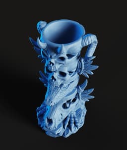Skull Totem STL | Dark Decor 3D Print | Multi-Creature 3d model