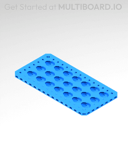 4x8 MU - Point Hole MU - MultiBoard Plate 3d model