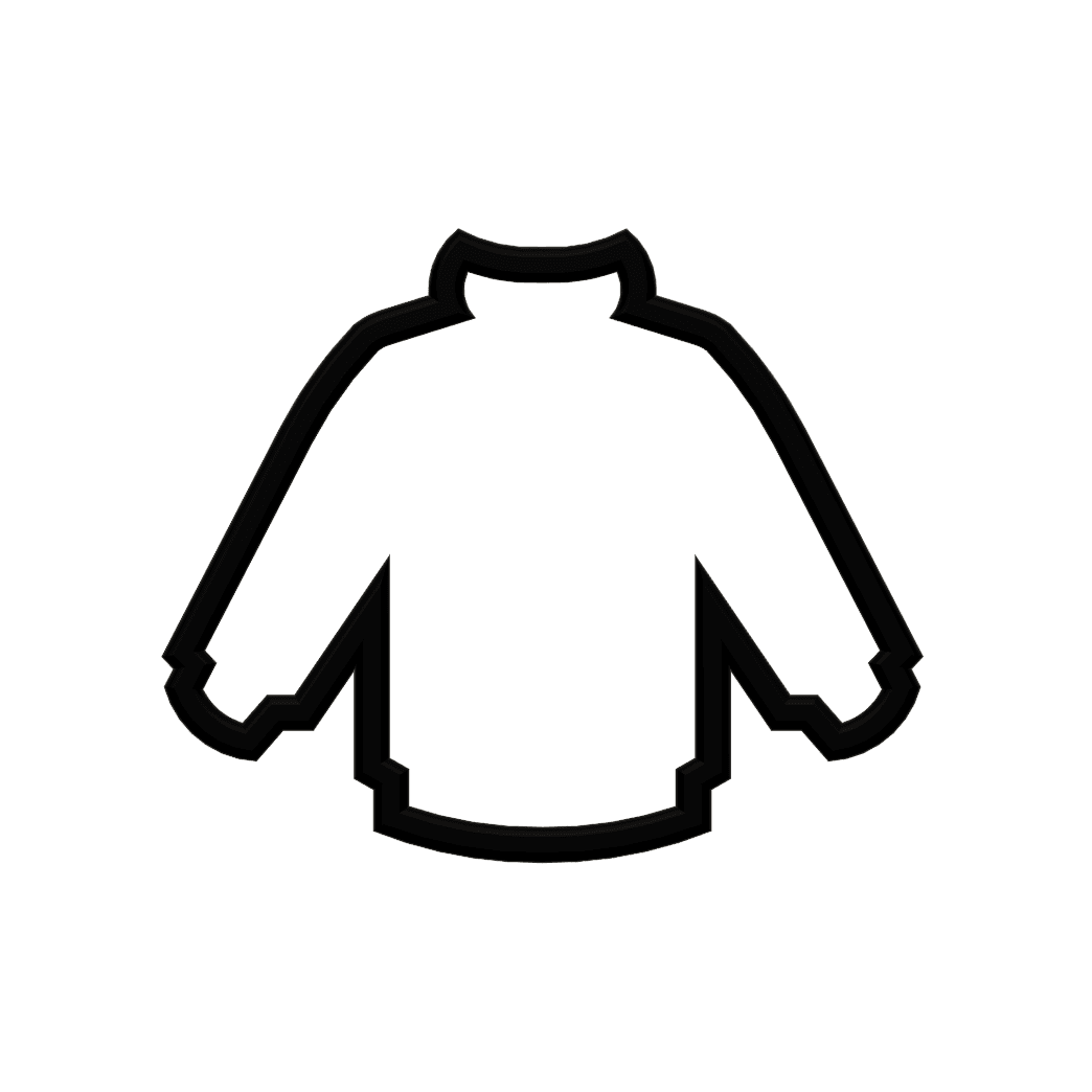 Sweater Cookie Cutter STL File - 4 inches 3d model