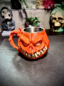 Pumpkin cup 3d model