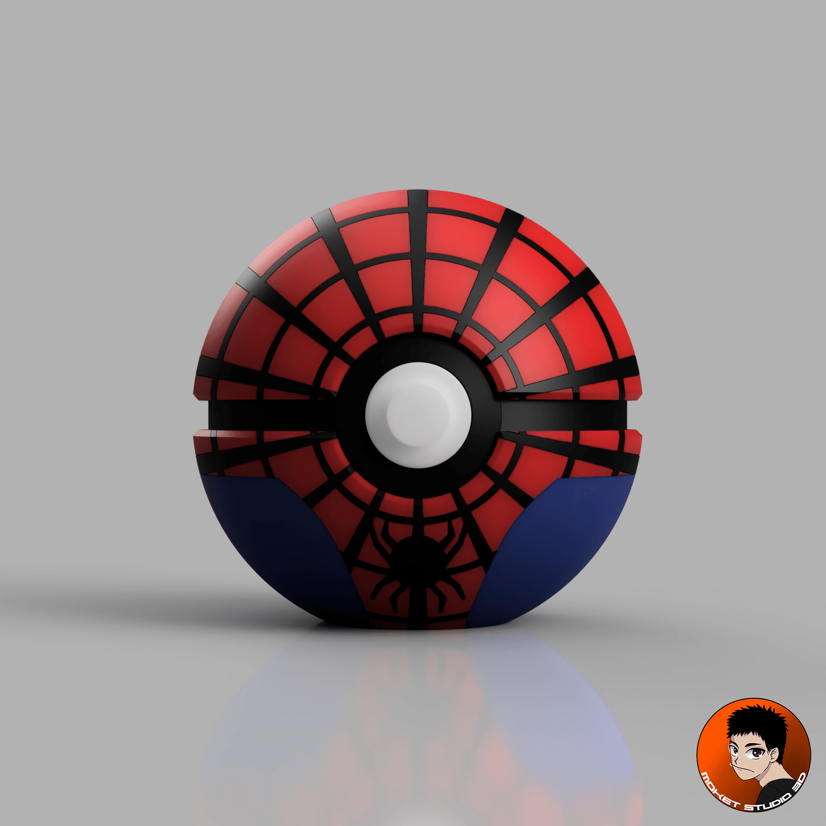 Spiderman Pokeball 3d model