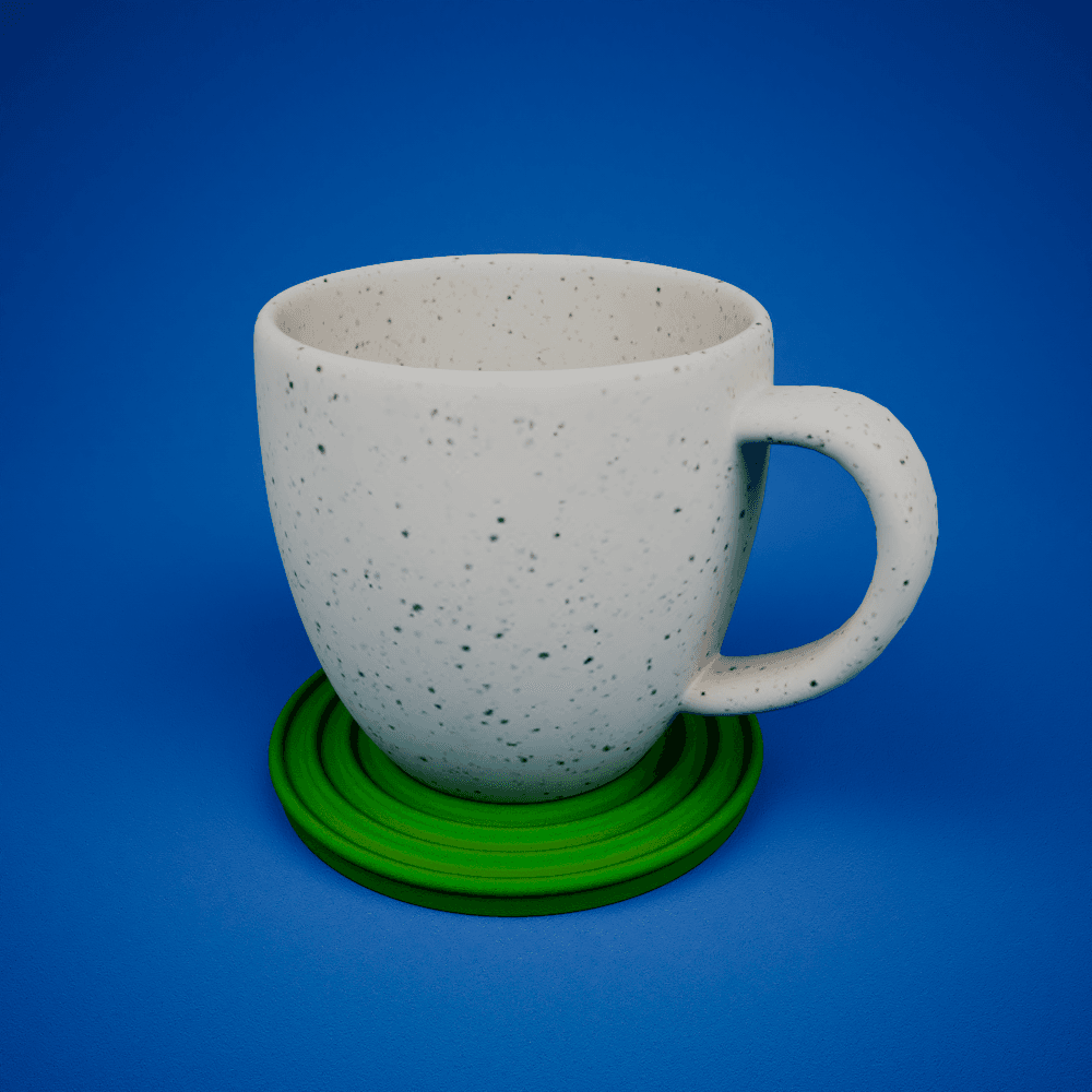 Spiral Pattern Drink Coasters 3d model