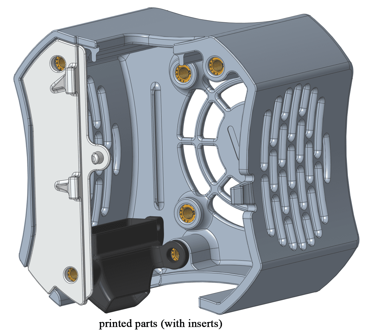 Ender 3V2 Hotend Fan Cover Housing Duct 3d model