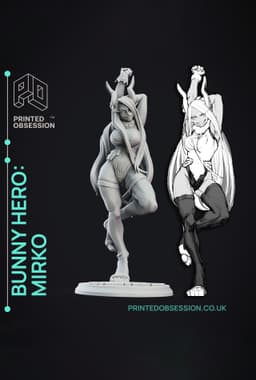 Mirko: Rabbit Hero - My Hero Academia - Anime Fanart Figurine 3d model