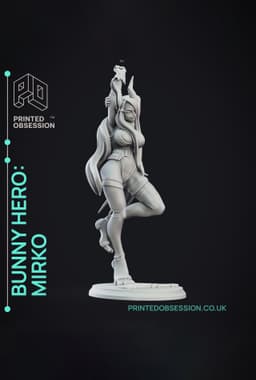 Mirko: Rabbit Hero - My Hero Academia - Anime Fanart Figurine 3d model