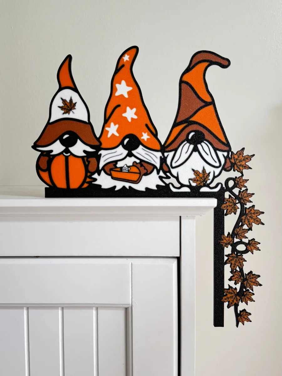 Gnome Fall door Corner Decor Autumn Gnome Decor Thanksgiving Home Decor 3d model