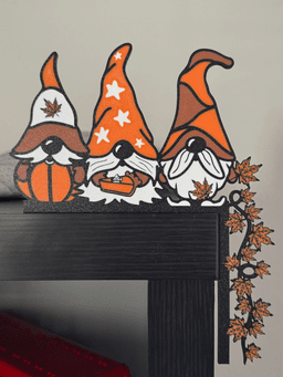 Gnome Fall door Corner Decor Autumn Gnome Decor Thanksgiving Home Decor 3d model