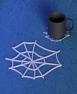 Cobweb Coaster 3d model