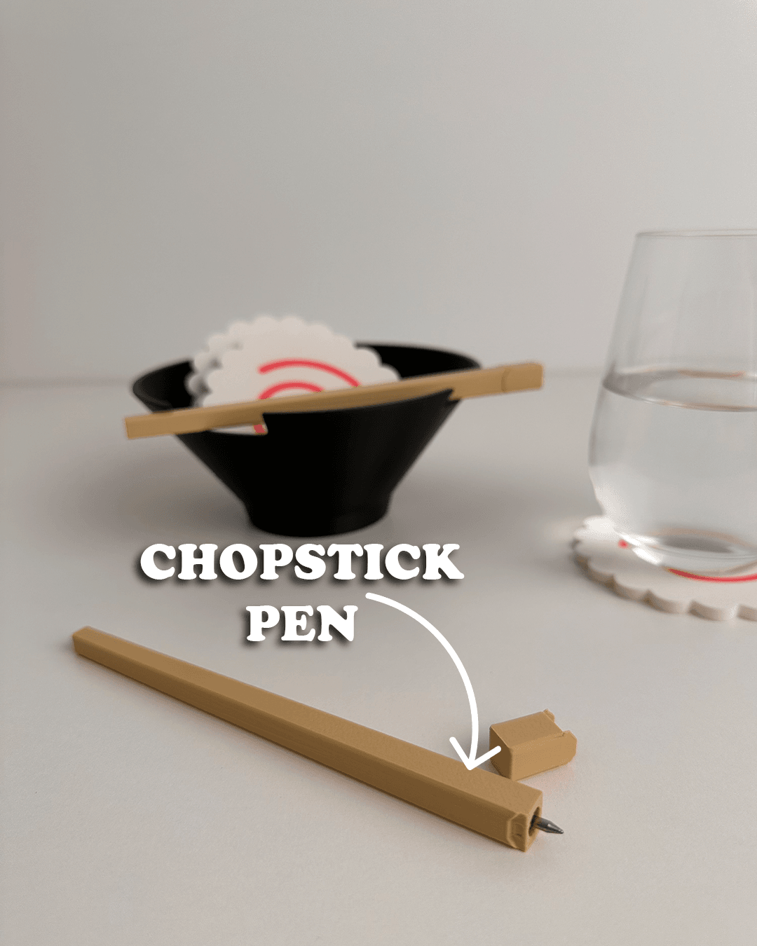 Narutomaki Bowl Coaster Set 3d model