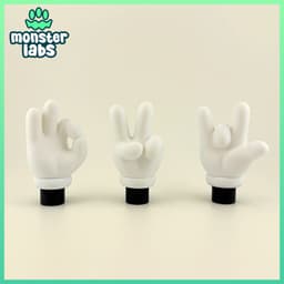 Toon Hands Fidget Clicker Keychain Bundle 3d model