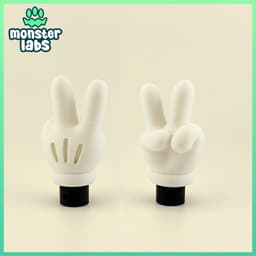 Toon Hands Fidget Clicker Keychain Bundle 3d model
