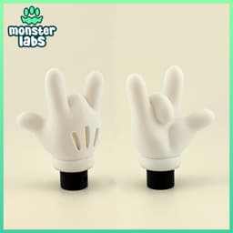 Toon Hands Fidget Clicker Keychain Bundle 3d model