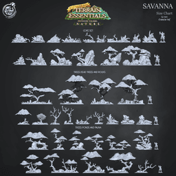 Savanna Set (Pre-Supported) 3d model