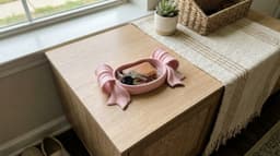 Coquette Bow Catchall Tray - Aesthetic Jewelry & Key Dish - 3D Printable Home Decor 3d model