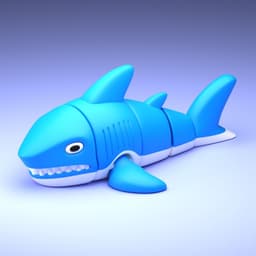 Flexi Print-in-Place Shark 3d model