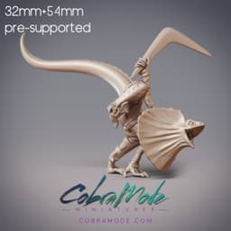 Lizardfolk Boomerang Fighter - Jarruk, Bindagari Warrior (Pre-supported) 3d model