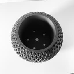 The Kio Planter Pot with Drainage Tray & Stand Included: Modern and Unique Home Decor for Plants a 3d model