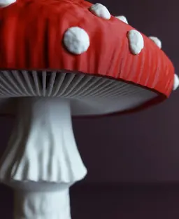 Mushroom lamp “Amanita Muscaria” 3d model