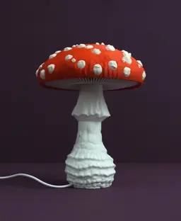 Mushroom lamp “Amanita Muscaria” 3d model